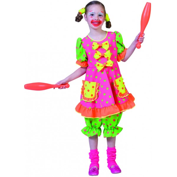 Deguisement Carnaval : Costume Clown Fluo - parent-12474