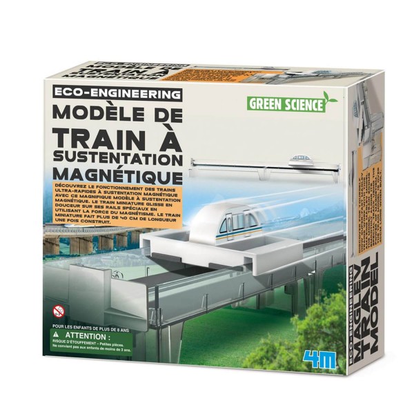 Kit de fabrication Green Science : Train à sustentation magnétique - Dam 4M-5663379