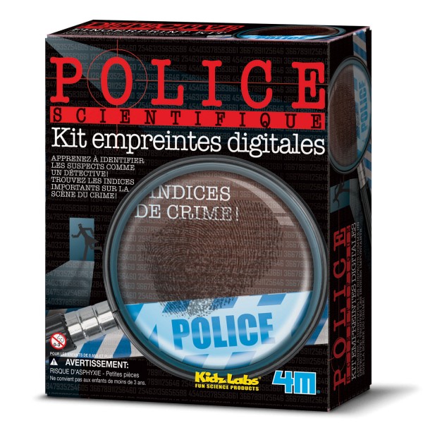 Kit de fabrication : Police Scientifique : Kit d'empreintes digitales - 4M-5663248