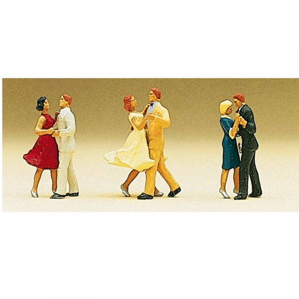 Modélisme HO - Figurines : Couples de danseurs - Preiser-PR10120