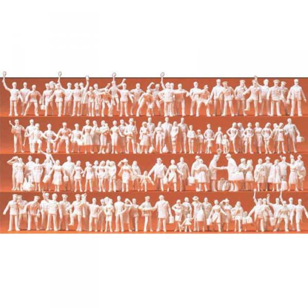 Modélisme HO Figurines : Personnel de gare voyageurs (120 figurines) - Preiser-PR16325