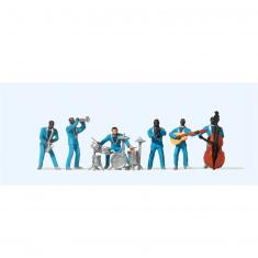 Modélisme HO figurines : Jazz band