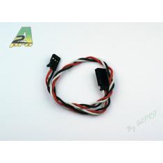 Rallonge 50cm Futaba - câble silicone 0,50mm² A2PRO