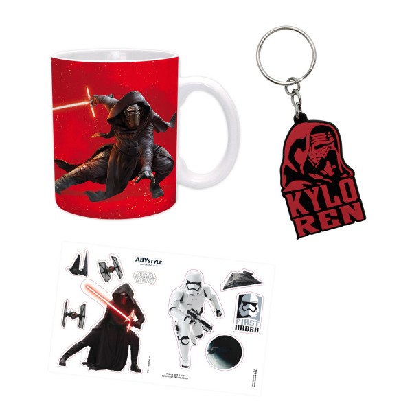 Coffret cadeau Star Wars : Mug, porte-clés et stickers : Kylo Ren - Abystyle-ABYPCK078