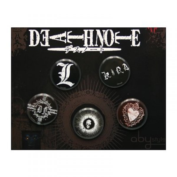Badges par 5 Death Note : Vintage - Abysse-ABYACC006