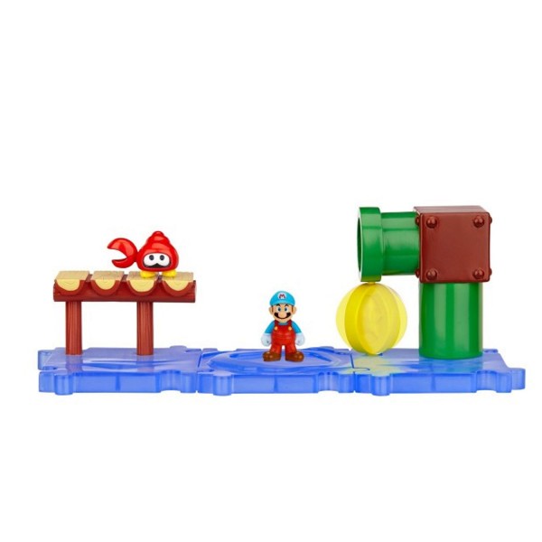 Micro figurines Land Nintendo : Eaux pétillantes et Mario de glace - Abysse-MFGNIN019-1