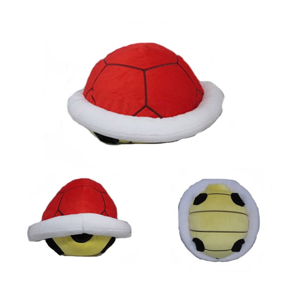 Peluche Nintendo : carapace de tortue rouge 32cm - Abysse-PELNIN115