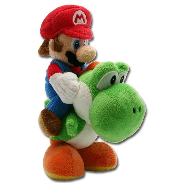 Peluche Nintendo Mario Bross : Mario et Yoshi - Abysse-PELNIN029