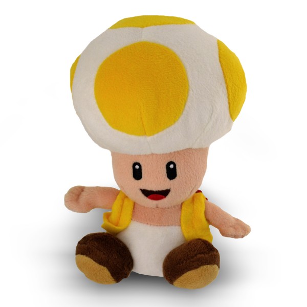 Peluche Nintendo Super Mario Bros Sanei 20 cm : Toad jaune - Abysse-PELNIN052-7