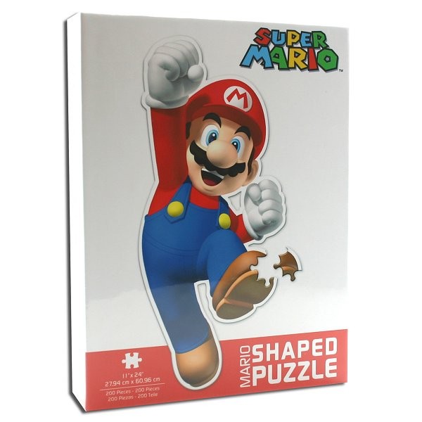 Puzzle 200 pièces : Nintendo Super Mario : Forme Mario - Abysse-JDPNIN006