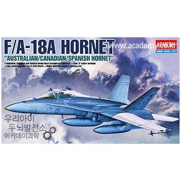 Maquette avion : F/A-18A Hornet AUS. CAN. SPA. - Academy-12419