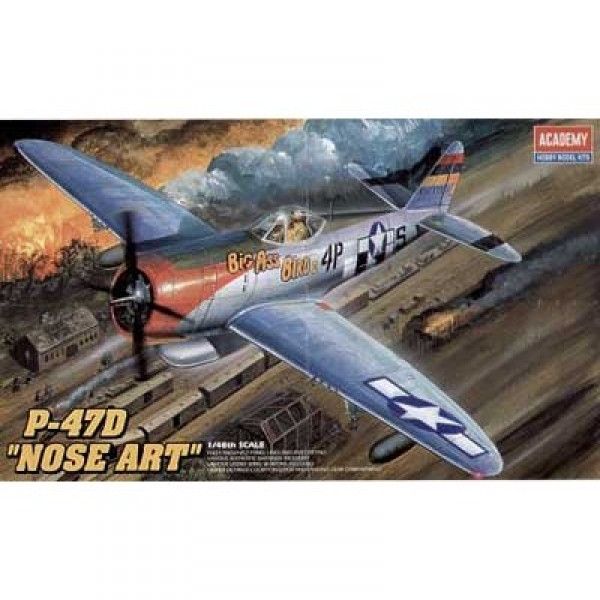 Maquette avion : P-47D Thunderbolt Nose Art - Academy-2211
