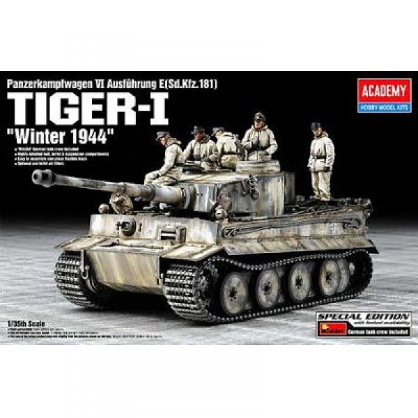 Maquette Char : Tiger I avec figurines MiniArt - Academy-13861