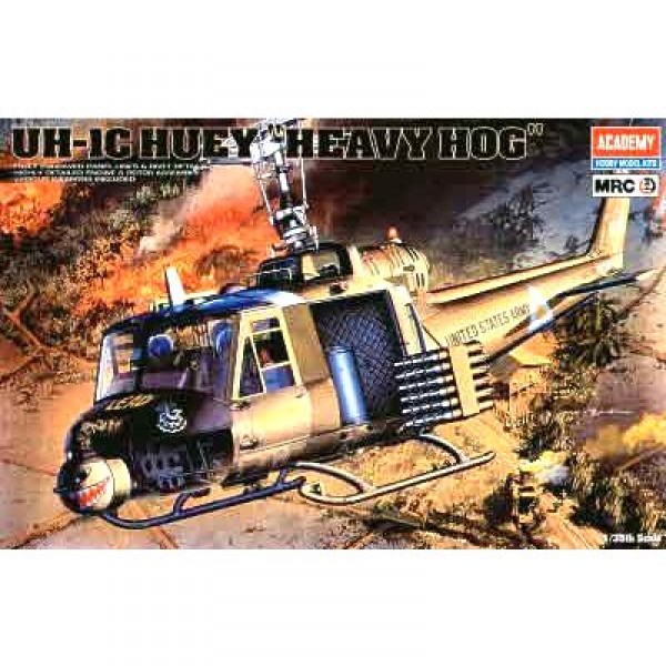 Maquette hélicoptère : UH-1C Huey Heavy Hog - Academy-2199