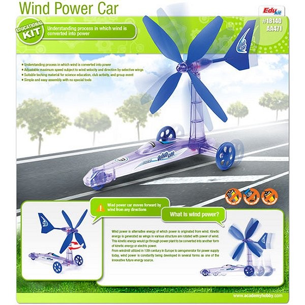 Maquette Edukit : Voiture à énergie éolienne - Academy-E18140