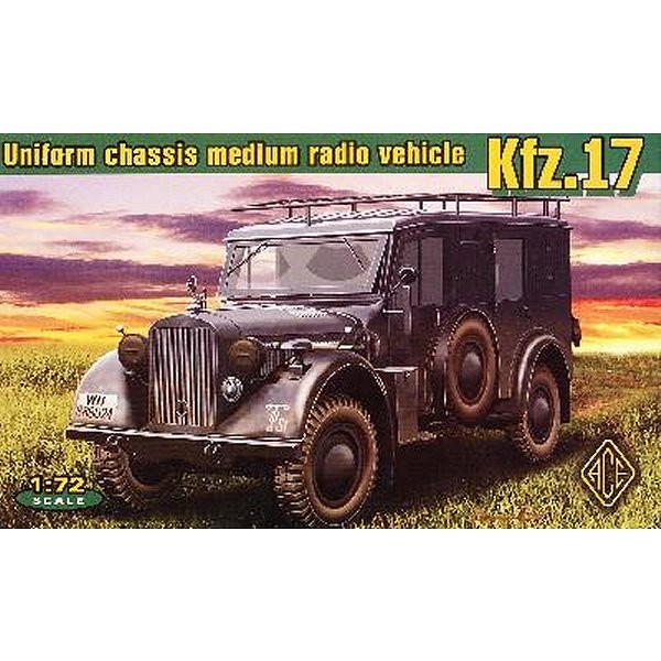 Maquette véhicule radio allemand Kfz.17 - Ace-ACE72260