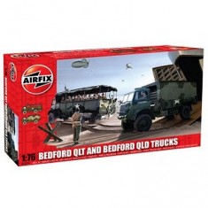 Maquettes véhicules militaires : Bedford QLT and Bedford QLD Trucks