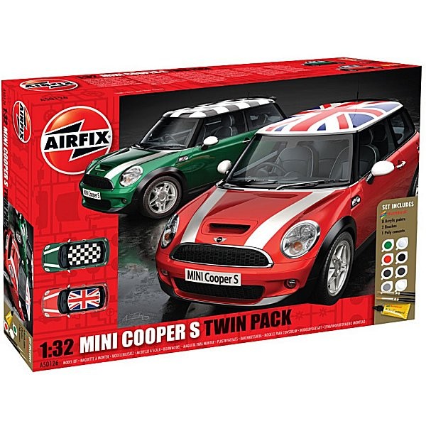 Maquettes voitures : Mini Cooper S Twin Pack - Airfix-50126