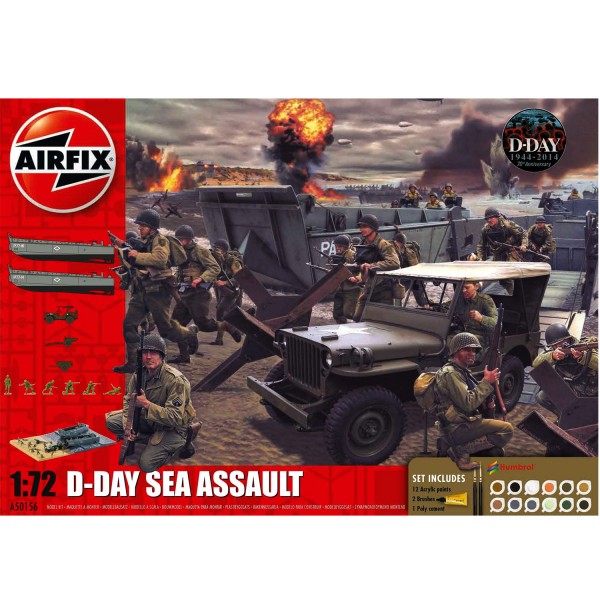 Diorama 1/72 : D-Day The Sea Assault Gift Set - Airfix-50156