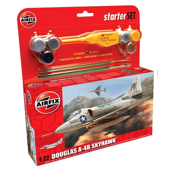 Maquette avion :  Starter Set : Douglas A4-B Skyhawk - Airfix-55203