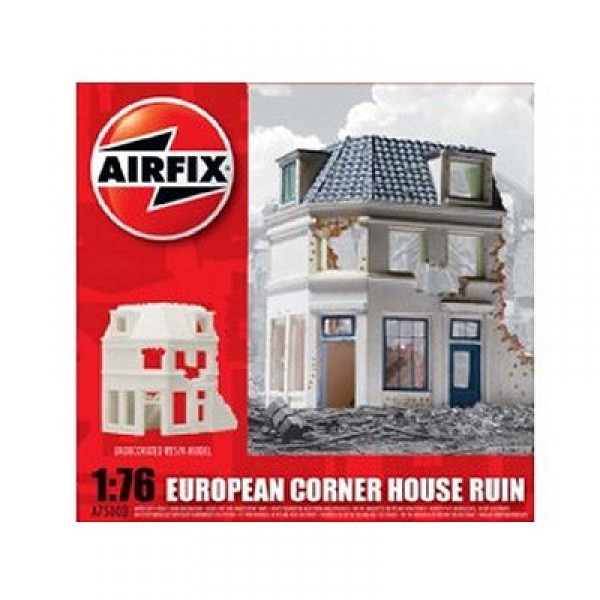 Maquette Ruines de guerre : European Corner House Ruin - Airfix-75003