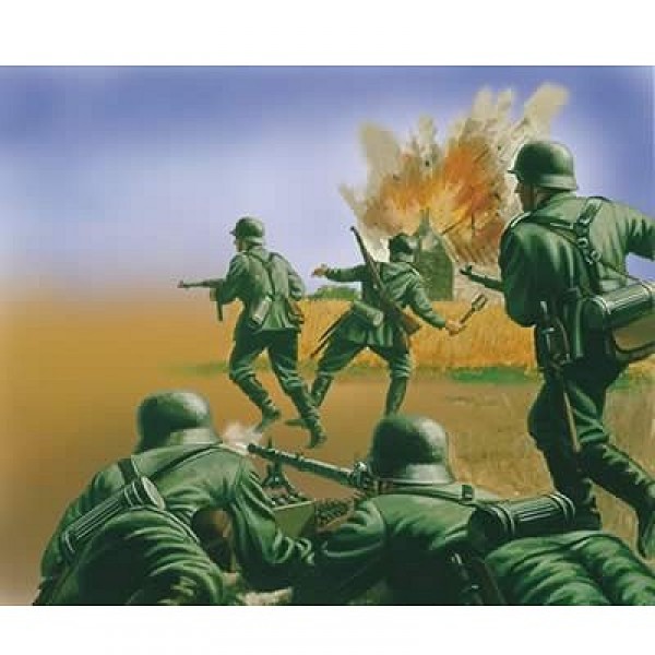 Figurines 2ème Guerre Mondiale : Infanterie Allemande - Airfix-01705