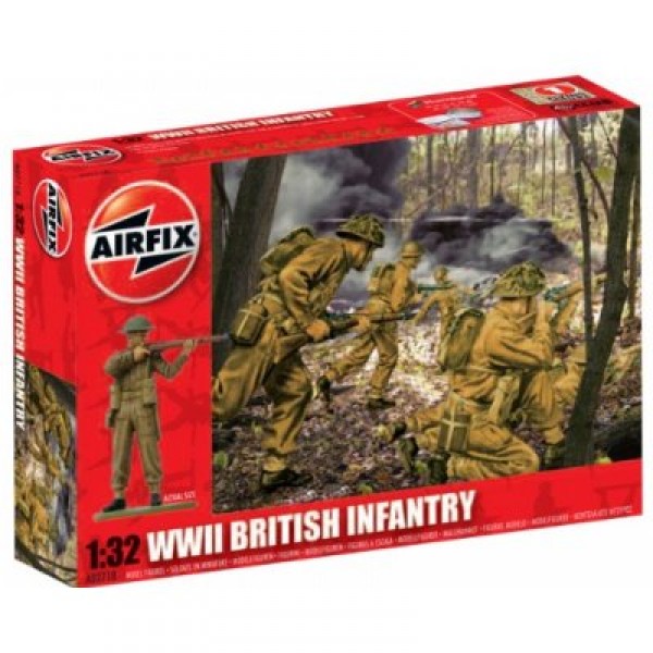 Figurines 2ème Guerre Mondiale : Infanterie Britannique 1/32 - Airfix-02718