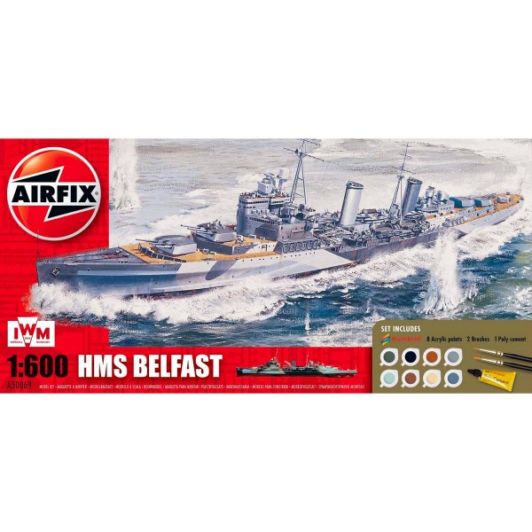 Maquette bateau : Model Kit : HMS Belfast - Airfix-50069