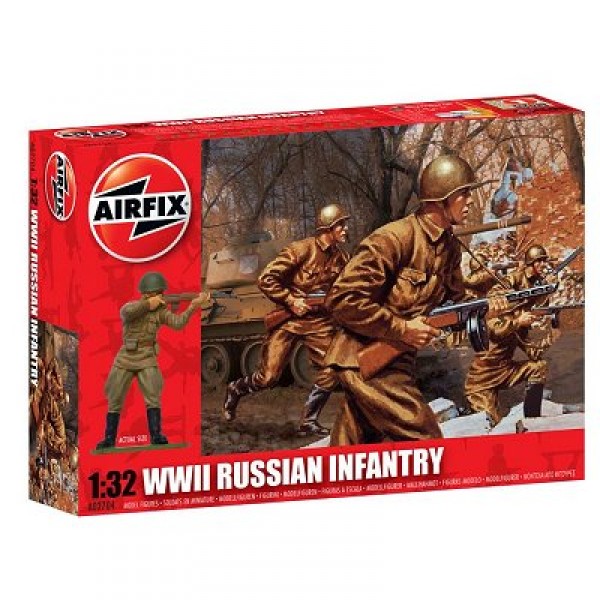 Figurines 2ème Guerre Mondiale : Infanterie russe  - Airfix-02704