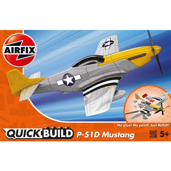 Maquette avion : Quick Build : Mustang P-51D - Airfix-J6016