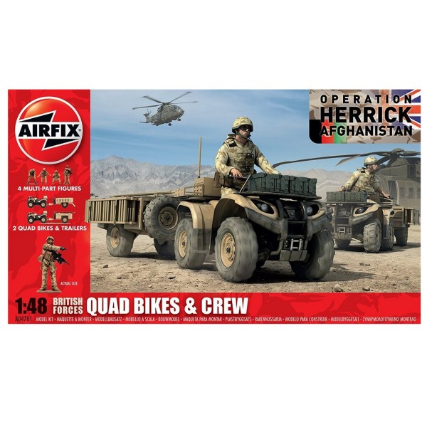 Maquette Quad avec figurines : Quad Armée Britannique - Airfix-04701