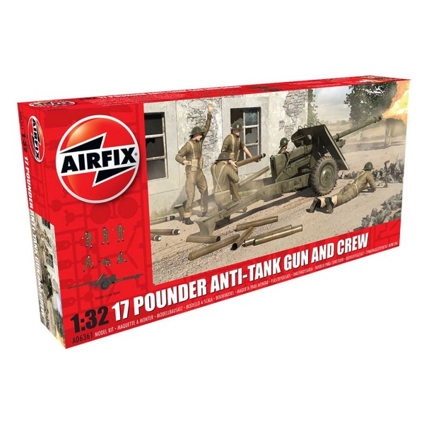 Maquette véhicule militaire : 17 Pdr Anti-Tank Gun - Airfix-06361