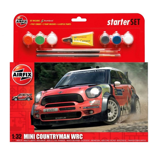 Maquette voiture : Starter Set : MINI Countryman WRC - Airfix-55304