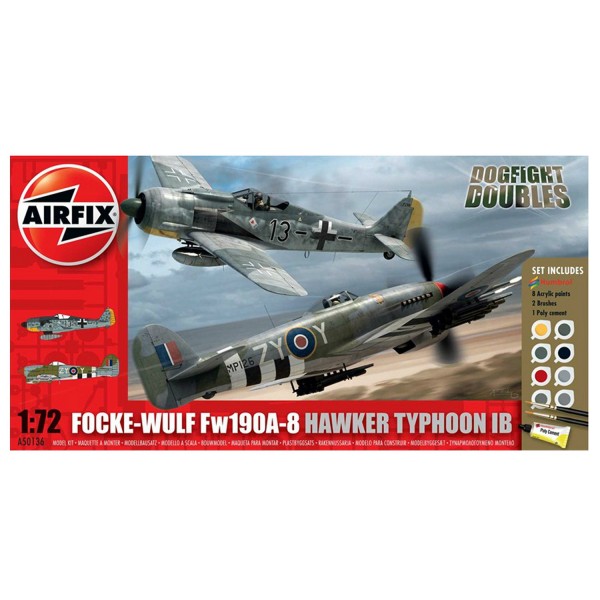 Maquettes avions : Dogfight Double Fock Wulf et Hawker Typhoon - Airfix-50136