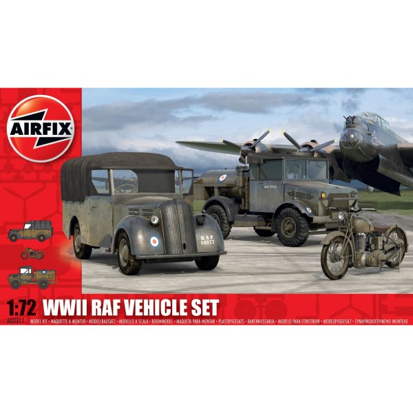 Maquettes véhicules militaires : WWII RAF Vehicle Set - Airfix-03311