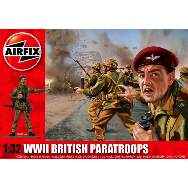 Figurines 2ème Guerre Mondiale : Parachutistes Britanniques - Airfix-02701