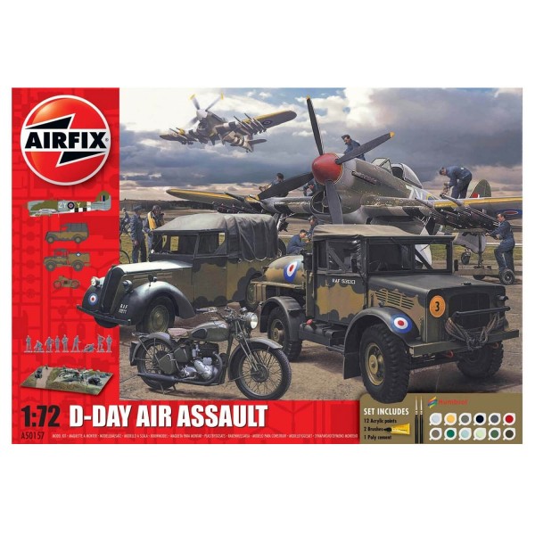 D-Day 75th Anniversary Air Assault Gift Set- 1:76e - Airfix - Airfix-A50157A