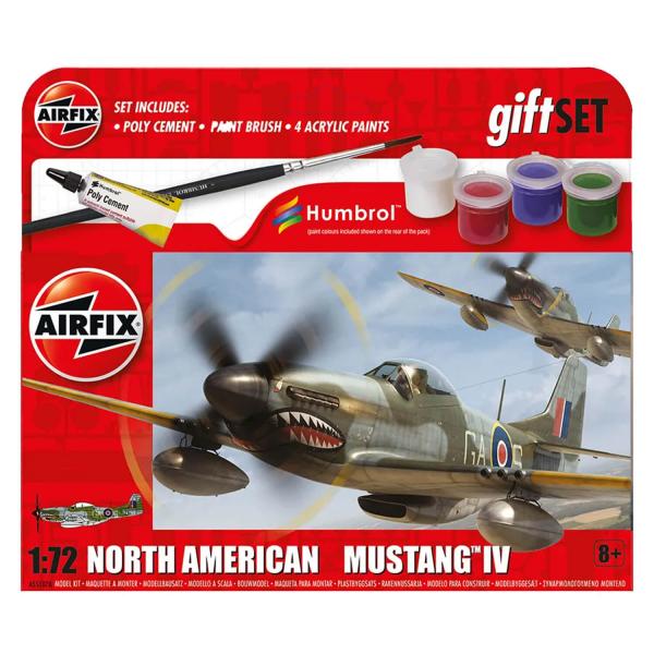 Maquette avion : Gift Set : North American Mustang Mk.IV - Airfix-A55107A