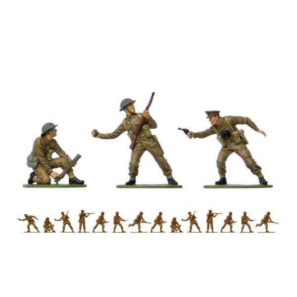 Figurines 2ème Guerre Mondiale : Vintage Classics : WWII British Infantry - Airfix-A02718V
