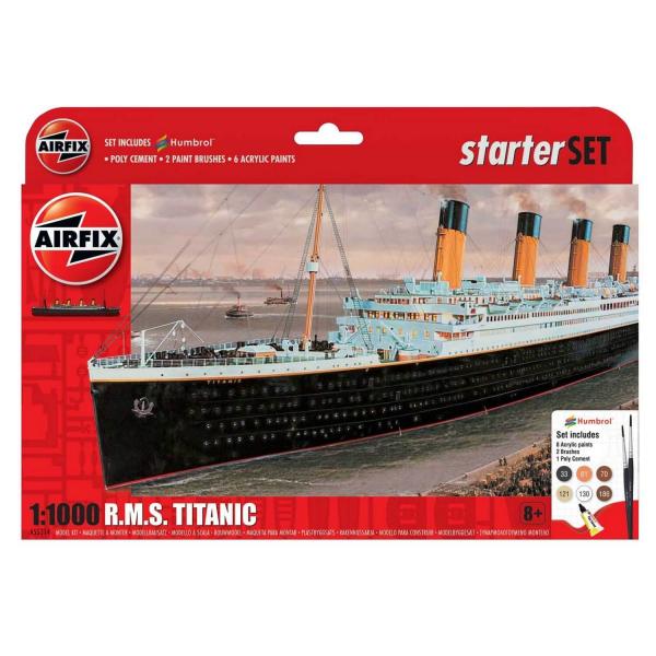 Large Starter Set- RMS Titanic - 1:1000e - Airfix - Airfix-A55314