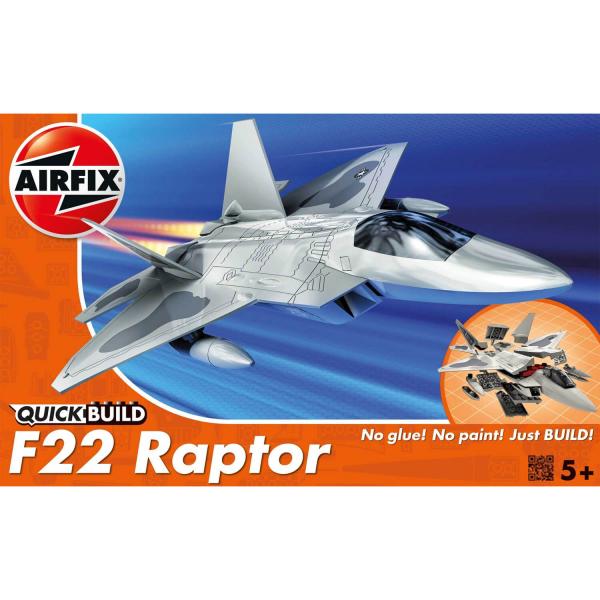 Maquette avion : Quick Build : F-22 Raptor - Airfix-J6005