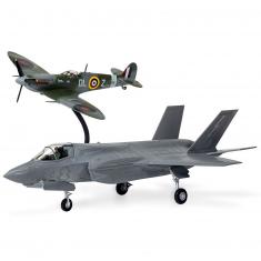 Maquettes avions : Then and Now : Spitfire Mk.Vc et F-35B Lightning II