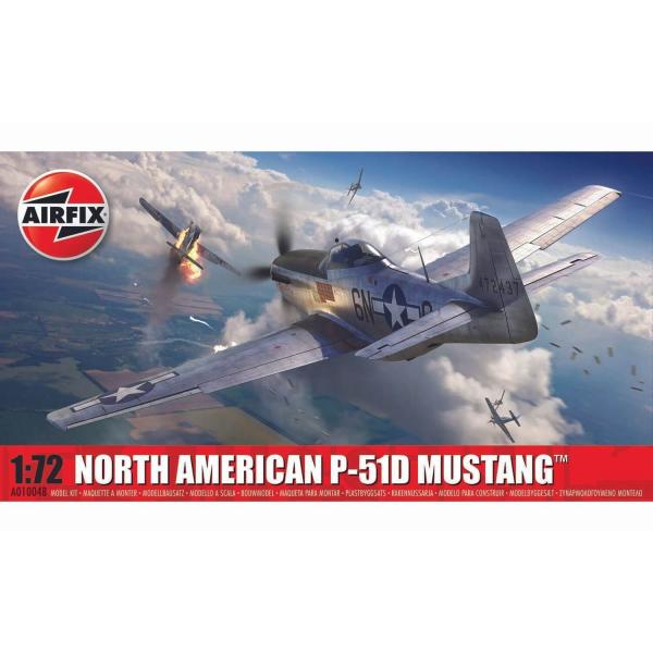 Maquette avion militaire : North American P-51D Mustang - Airfix-A01004B
