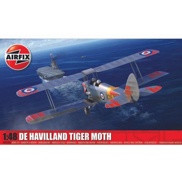Maquette avion militaire : De Havilland Tiger Moth - Airfix-A04104A