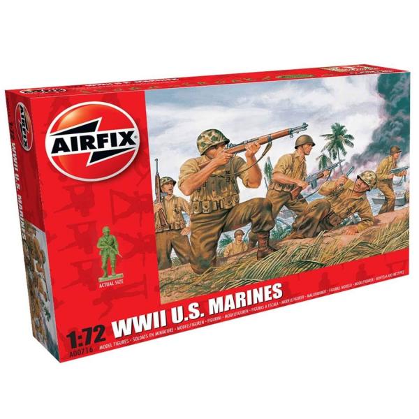 Figurines 2ème Guerre Mondiale : WWII U.S. Marines - Airfix-A00716