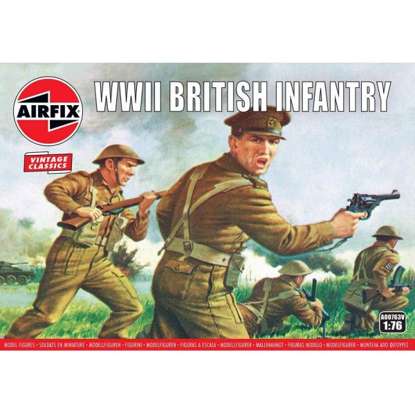 Figurines 2ème Guerre Mondiale : Vintage Classics : WWII British Infantry Europe - Airfix-A00763V