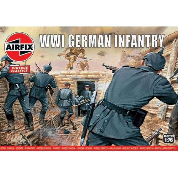 Figurines 1ère Guerre Mondiale : Vintage Classics : WWI German Infantry - Airfix-A00726V