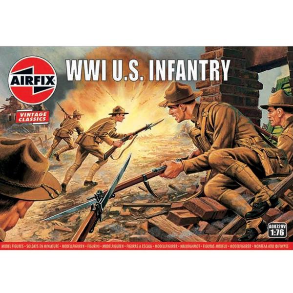 Figurines 1ère Guerre Mondiale : Vintage Classics : WWI U.S. Infantry - Airfix-A00729V