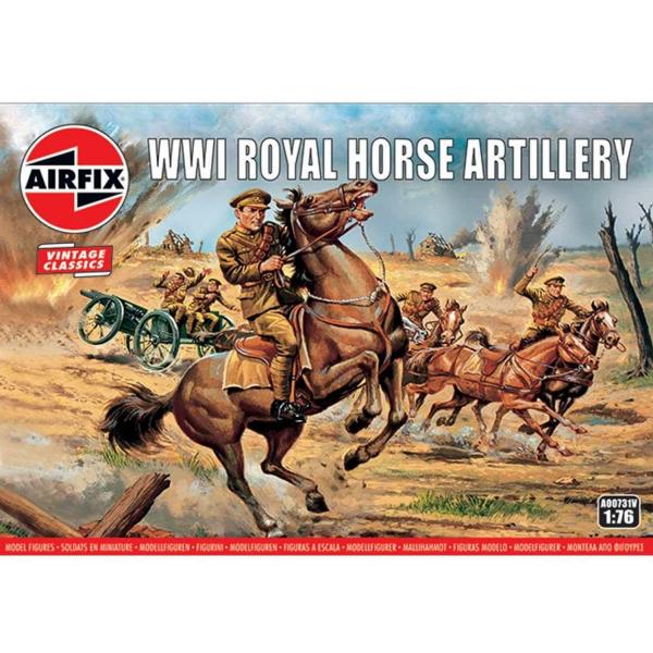 Figurines 1ère Guerre Mondiale : Vintage Classics : WWI Royal Horse Artillery - Airfix-A00731V