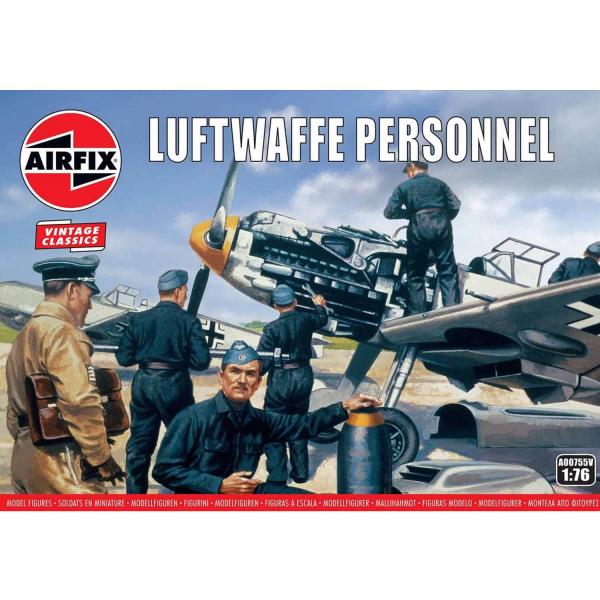 Figurines militaires : Vintage Classics :  Luftwaffe Personnel - Airfix-A00755V